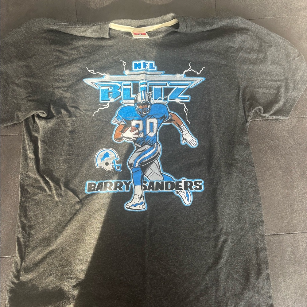 HOMAGE NFL Blitz Barry Sanders Gray Tee